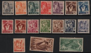 SAAR  155-171 MNH