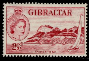 GIBRALTAR QEII SG149, 2½d carmine, M MINT.