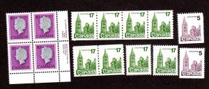 CANADA Scott # 791 - 806, MNH, Face = $ 2.66 Lot 230713-22