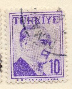 Turkey 1957 Early Issue Fine Used 10k. 093053