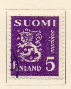 Finland 1940-46 Early Issue Fine Used 5p. NW-214555