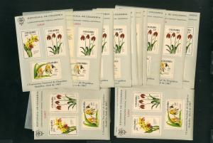 Colombia Stamps 34x S/S NH Sc# C491A Orchids Scott $595.00