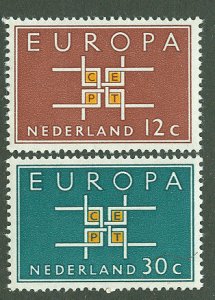 Netherlands # 416-17  Europa 1963  (2) Mint NH