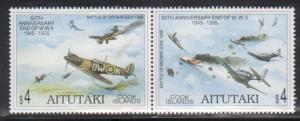 Aitutaki 510 Fighter Aircraft Mint NH