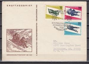 German Dem. Rep. Scott cat. 808-810. Winter Sports issue. First day cover. ^