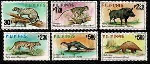 Philippines #1403-08 MH cpl animals