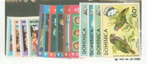 Dominica #287-300 Unused Single (Complete Set)