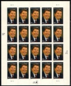 US Stamp #3897 MNH - Ronald Reagan Full Sheet of 20