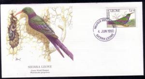 Sierra Leone FDC SC# 1234 Green Wood Hoopoe L316