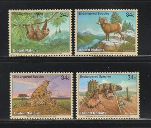 UNNY MNH 818-21 Endangered Species 2002