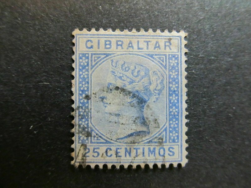 A4P9F60 Gibraltar 1889-96 25c used-