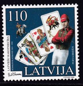 Latvia 1999 110s Rudolfs Blaumanis VF/NH  Writer Playing Cards