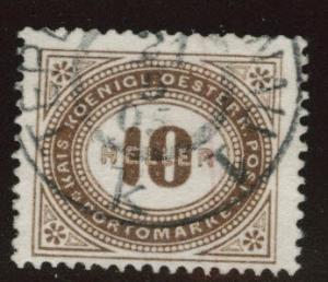 Austria Scott J28 Used from 1899-1900 postage due set