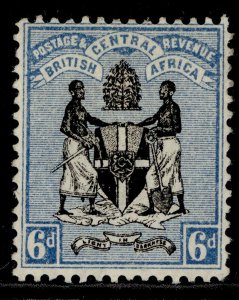 NYASALAND - BCA QV SG35, 6d black & blue, M MINT. Cat £50. 