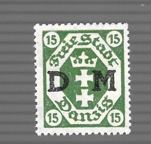 Danzig 1921 - M - Scott #O03 *