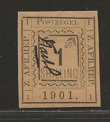 TRANSVAAL SC# 190 (SG#16b)  NO LINE ABOVE LR '1'   VF/MOG