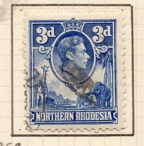 Northern Rhodesia 1938-52 Early Issue Fine Used 3d. NW-157844