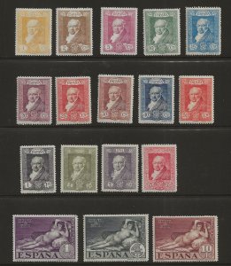 Spain 386-402, C18-30, CE1, E7 1930  set 32  fvf mint hinged