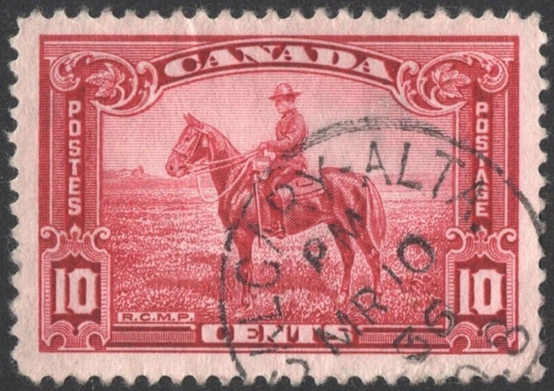 Canada SC#223 10¢ R. C. M. P. Horseman (1935) Used