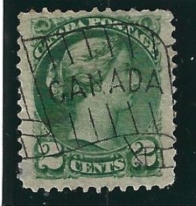 Canada Scott #36 Used 2c Small Queen Victoria 2018 CV $2.50