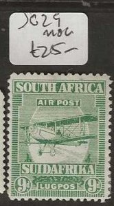 SOUTH AFRICA  SG29   AIRMAIL  9D    MOG          P0710A H