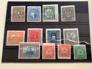 Ukraine  & Georgia 1918-1920 mounted mint  stamps   A4096