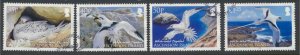 Ascension   Sc#  989-992 Used  first day  issue cancel Birds  see details & s...