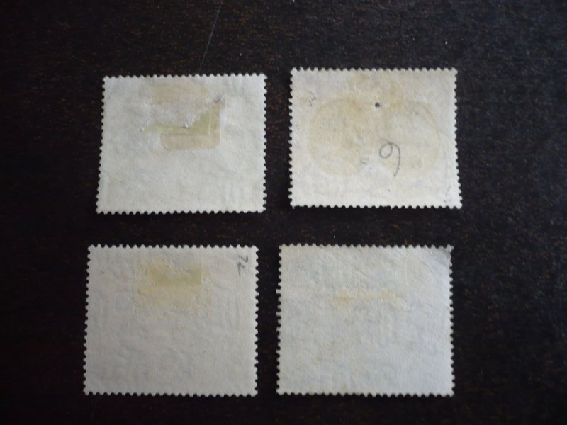 Stamps - Dominica - Scott# 65,66,70,72 - Used Part Set of 4 Stamps