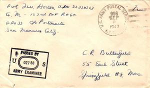 United States A.P.O.'s Soldier's Free Mail 1943 U.S. Army Postal Service, A.P...