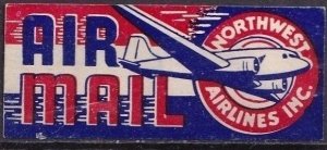 Northwest Airlines air mail etiquette (1940s?)