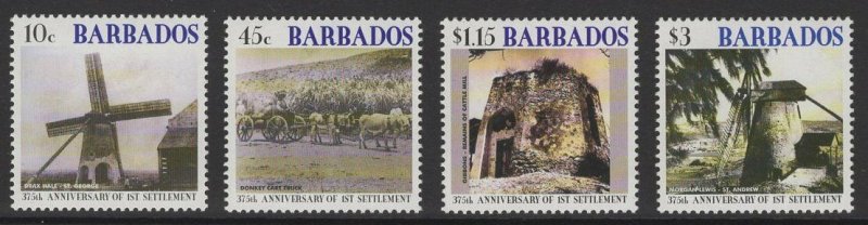 BARBADOS SG1215/8 2002 375th ANNIV OF FIRST SETTLEMENT MNH