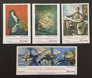 Turkey 1970 #1852-5, Paintings, MNH.