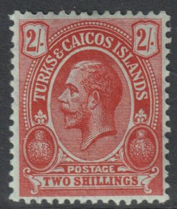 Turks Caicos Scott 34 - SG138, 1913 George V 2/- MH*