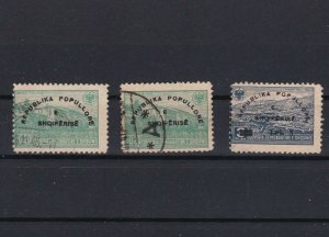 albania used overprint  stamps  ref r11291