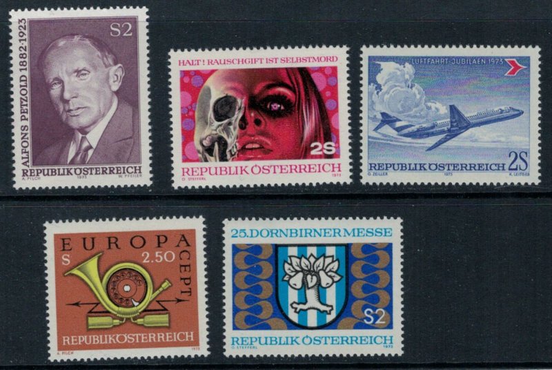 Austria 1973 Commemoratives - Complete - MNH