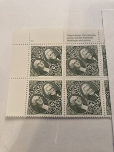 Scott 2592 plate block of 4 stamps UL of sheet plate # (S1) M NH OG ach