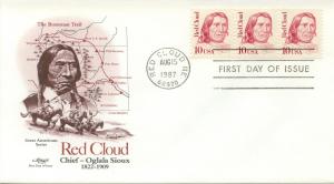 1987 Red Cloud - Native American  2175 Artmaster FDC