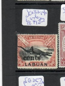 LABUAN (P1706B)  CROCODILE  4C/12C  SG 134 NIB PFS    MOG 