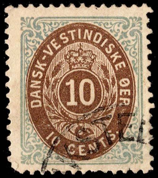 Danish West Indies Scott 10 Used.