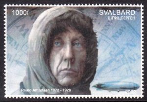 SVALBARD SPITSBERGEN 2022 ROALD AMUNDSEN POLAR EXPLORER ZEPPELIN LOCAL STAMP