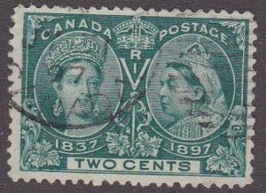 Canada # 52, Queen Victoria Jubilee, Used, Half Cat.