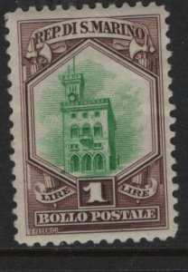 SAN MARINO 123  MINT HINGED,  GOVERNMENT PALACE