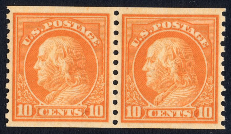 Scott 497, MNH, NEVER HINGED Coil Pair, PSE Graded XF 90 Cert