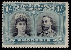 RHODESIA GV SG151, 1s grey-black & deep blue-green, M MINT. Cat £70.