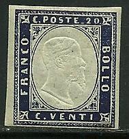 Italy , Sardinia # 12, Mint Hinge Reman