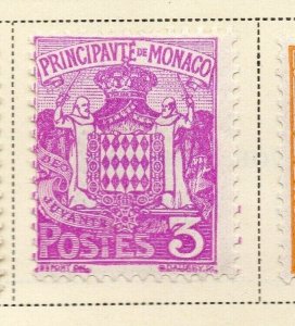 Monaco 1937-38 Early Issue Fine Mint Hinged 3c. 325355