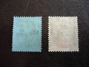 Stamps - Niger Coast - Scott# 3-4 - Used Part Set of 2 Stamps