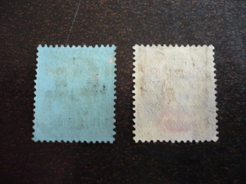 Stamps - Niger Coast - Scott# 3-4 - Used Part Set of 2 Stamps
