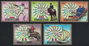 SALE Chad Rowing Gold Medal Winners Munich Olympic Games 5v 1972 CTO MI#641-645