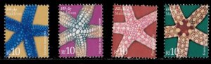 Maldives 2004 - Star Fish - Set of 4 Definitive Stamps - Scott #2835-8 - MNH